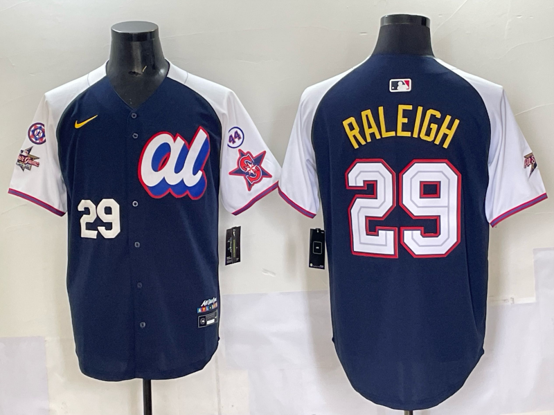 Men Seattle Mariners #29 Raleigh Blue MLB  All star Nike 2025 Jersey style 004